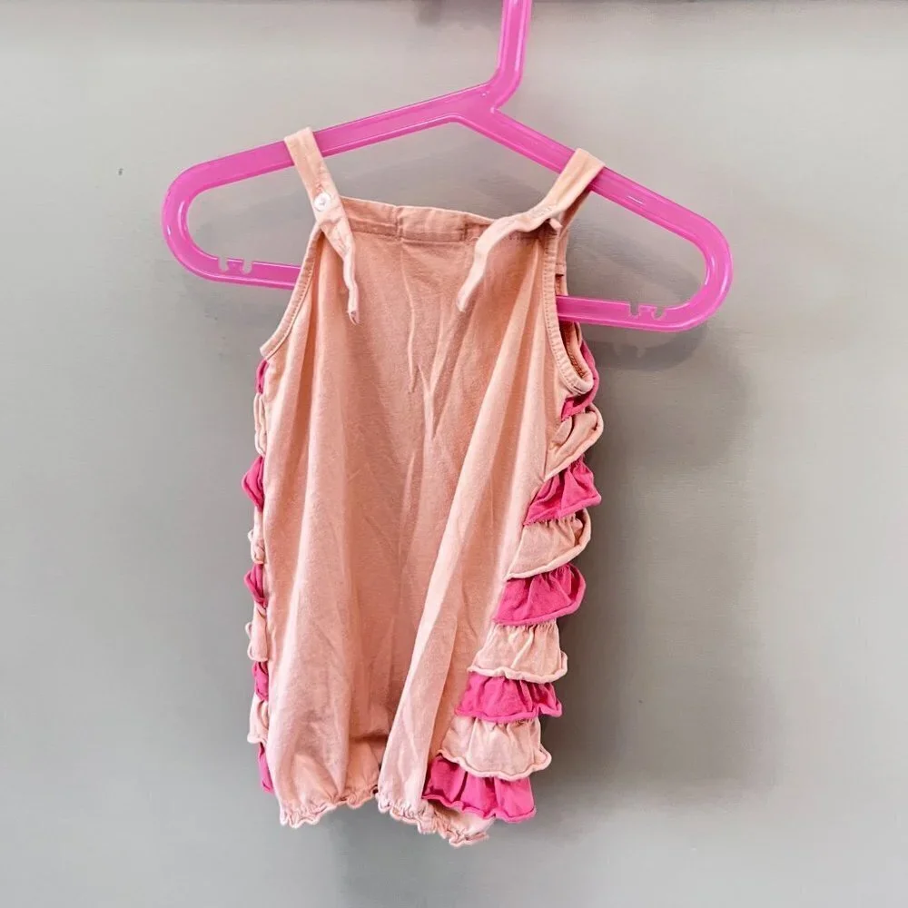 Peek Ruffle Front Romper- Size 12-18m‎